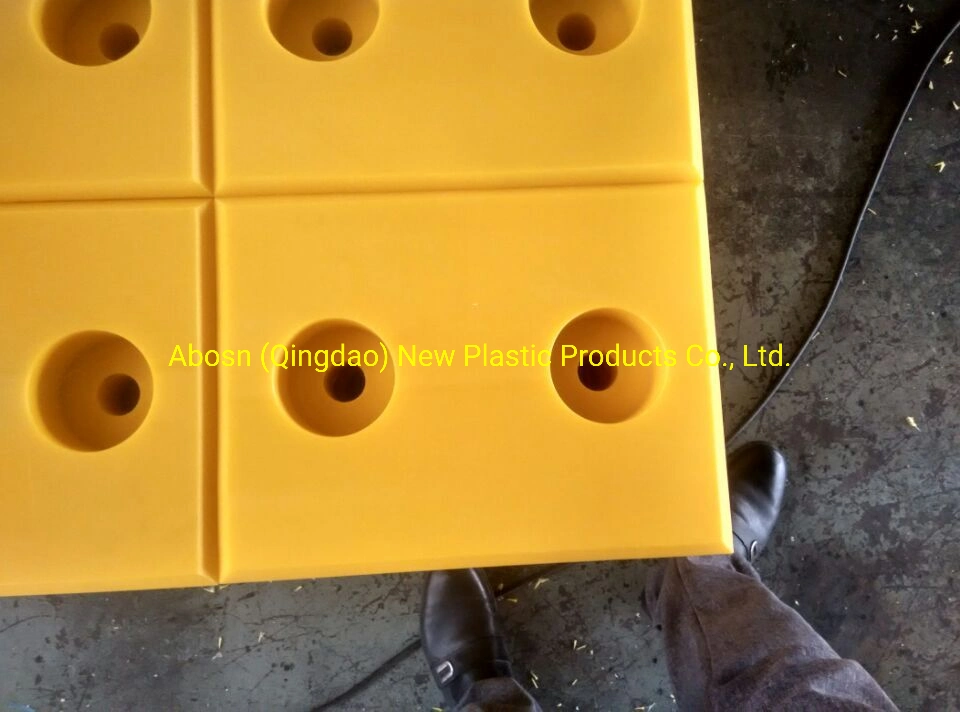 Yellow Rubber&Plastic HDPE Ship Fender Product China Manufacture