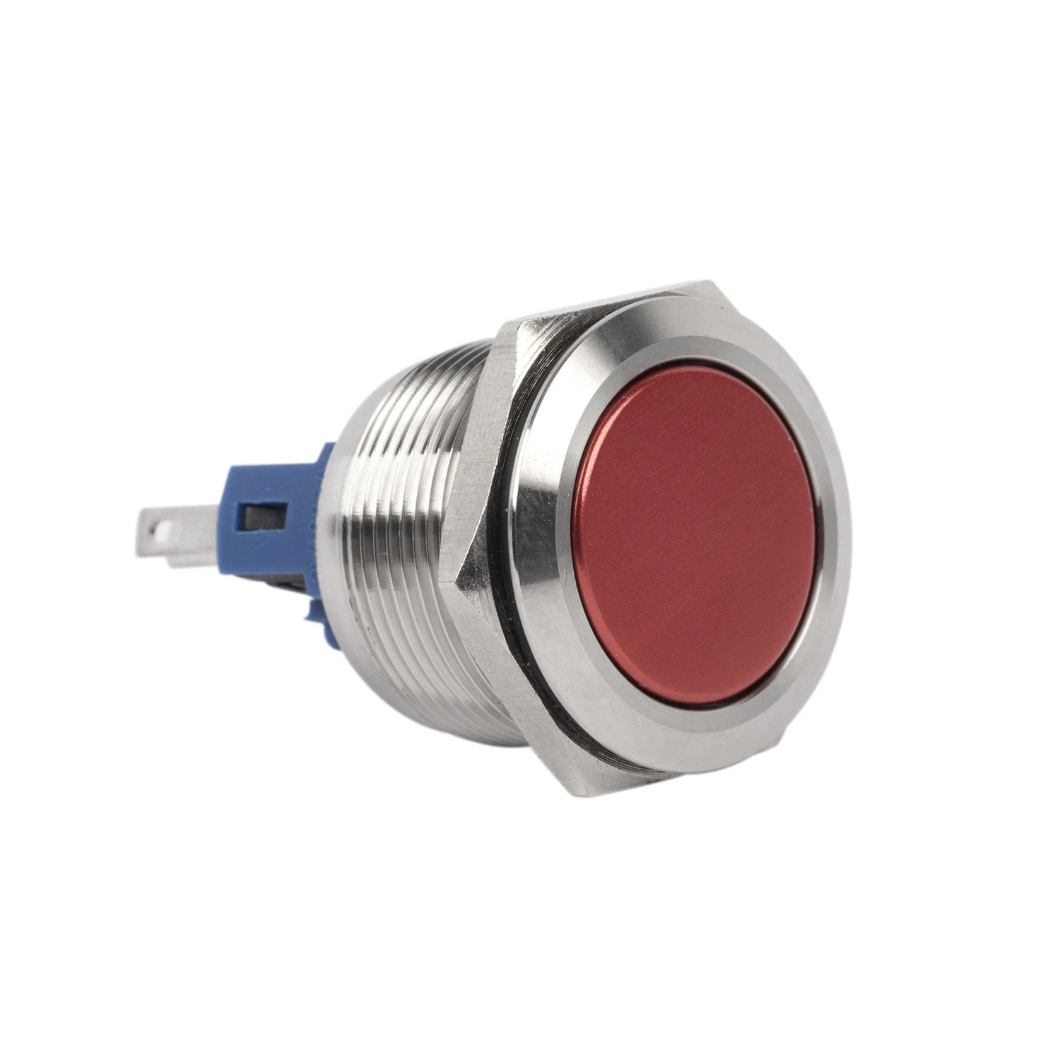 Modelo de Custom-Made Qiannian botón rojo de 22mm de acero inoxidable momentánea de 6 clavijas Interruptor Pulsador