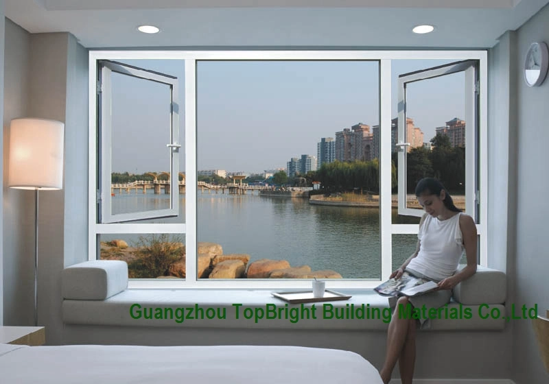 Thermal Break Aluminum Casement Window with CE Approved Double Glazed Glass As2047 Window Grill Design