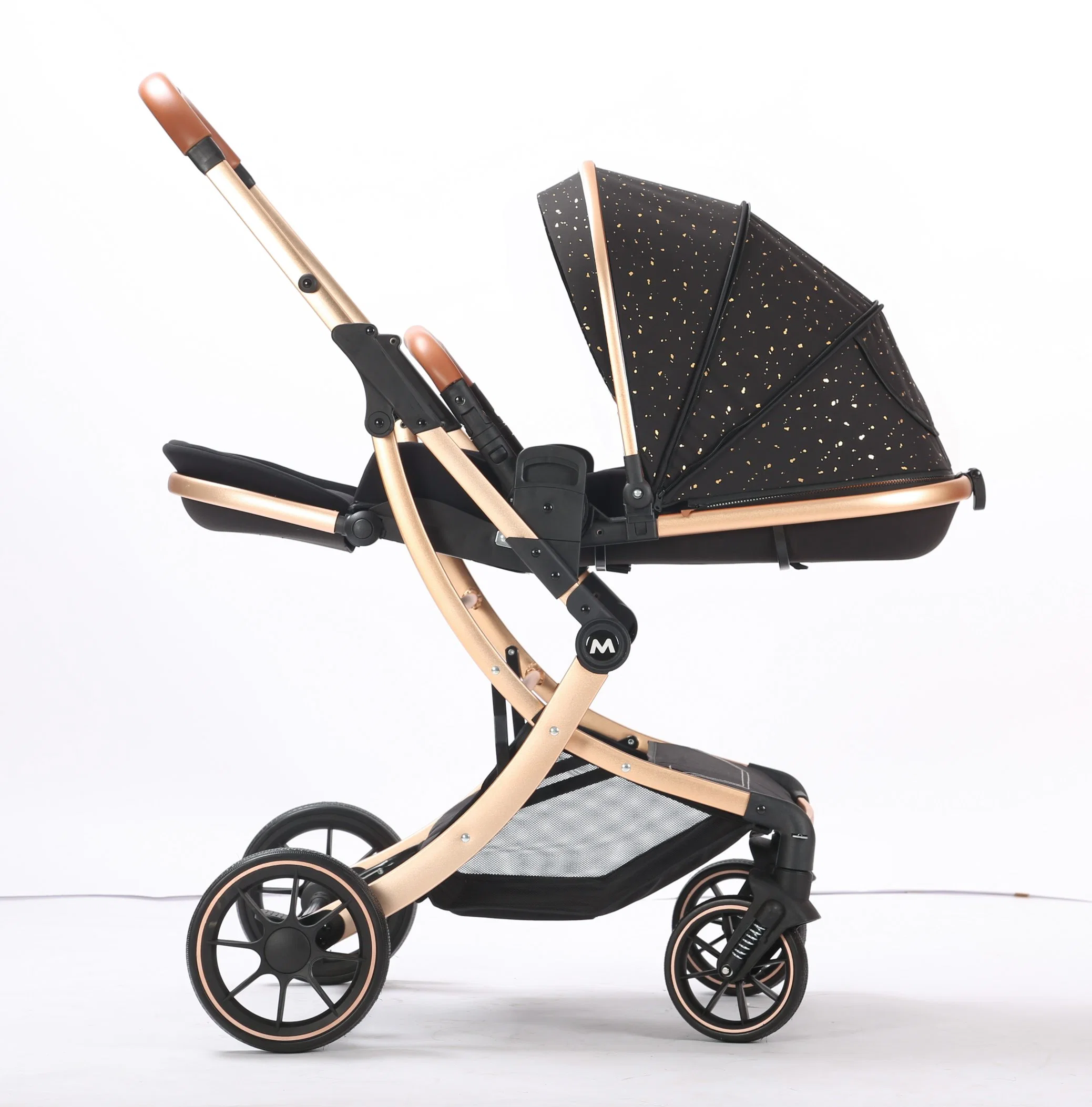 En1888 Wholesale/Supplier Baby Stroller 3 in 1/Good Quality Cheap Baby Pram/China New Design Black Luxury Baby Carriage for Sale