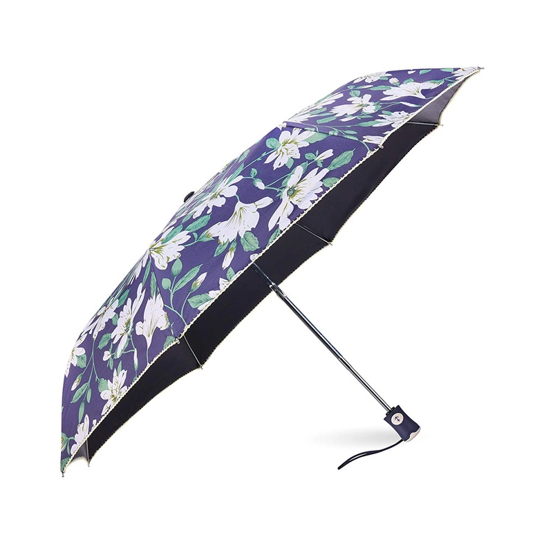 Custom Print Automatic Open &amp; Close 3 Folds Promotion Fashion Umbrella