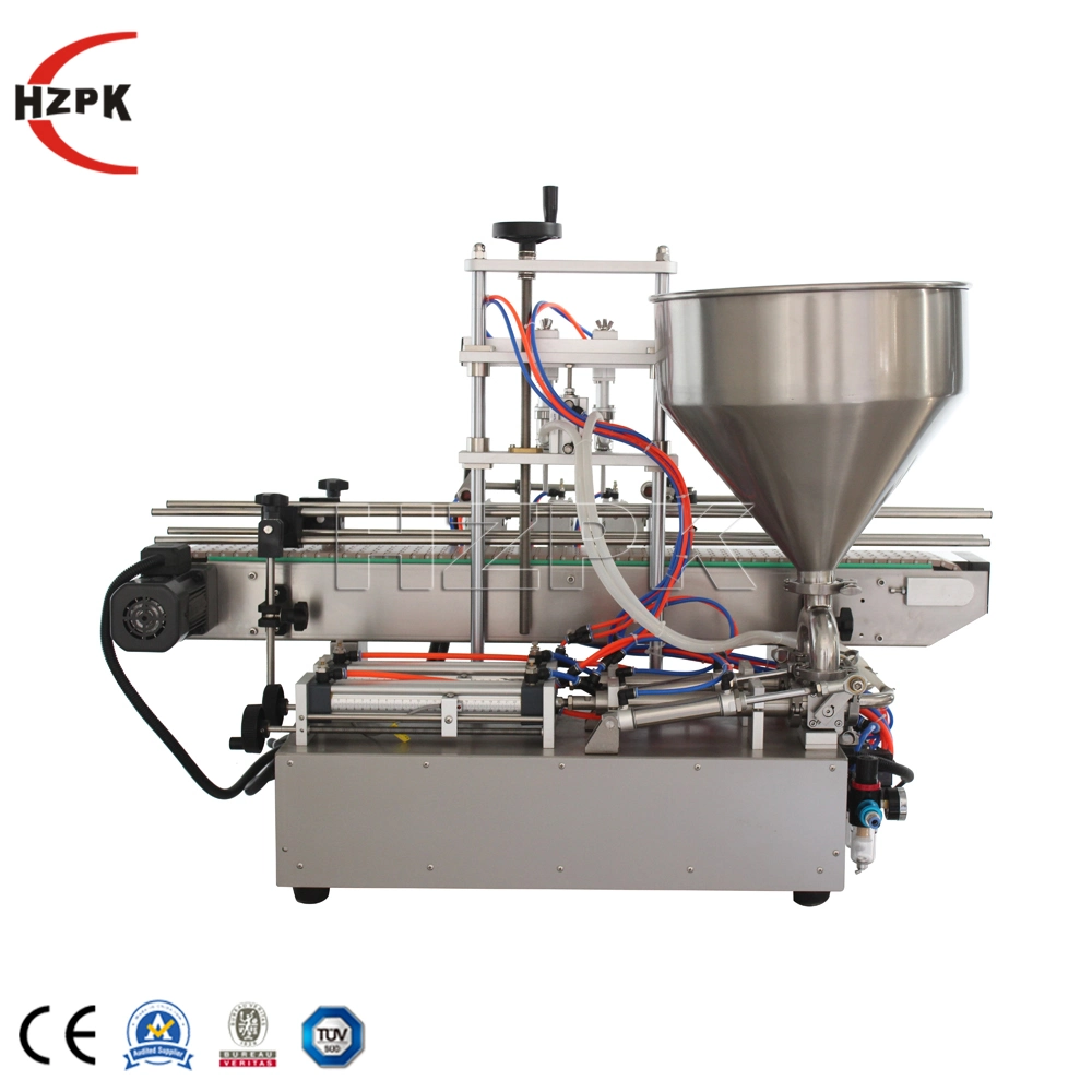 Hzpk Tabletop Automatic Cream Paste Jar Packing Fill Machinery