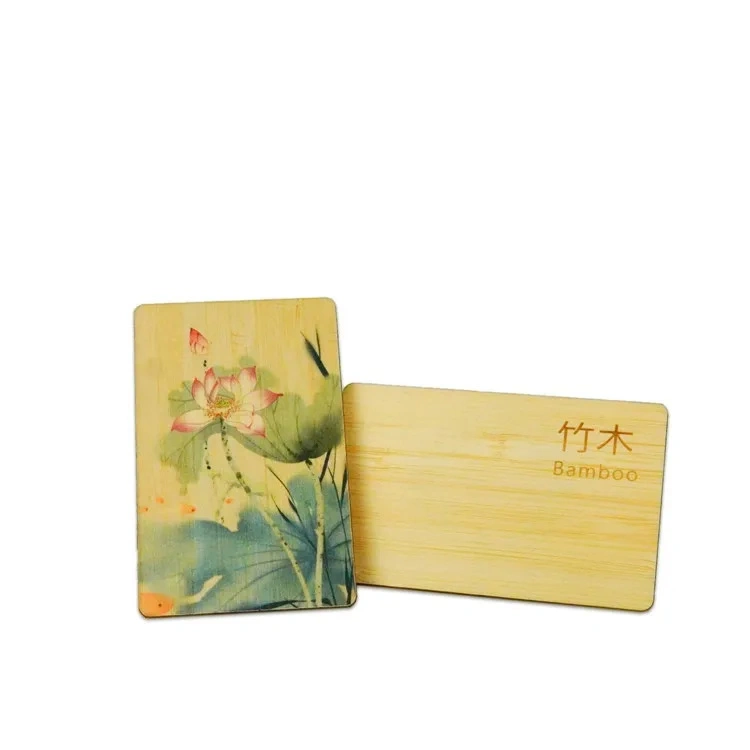 Wholesale Smart Chip NFC Bamboo Card Ntag Wooden Card