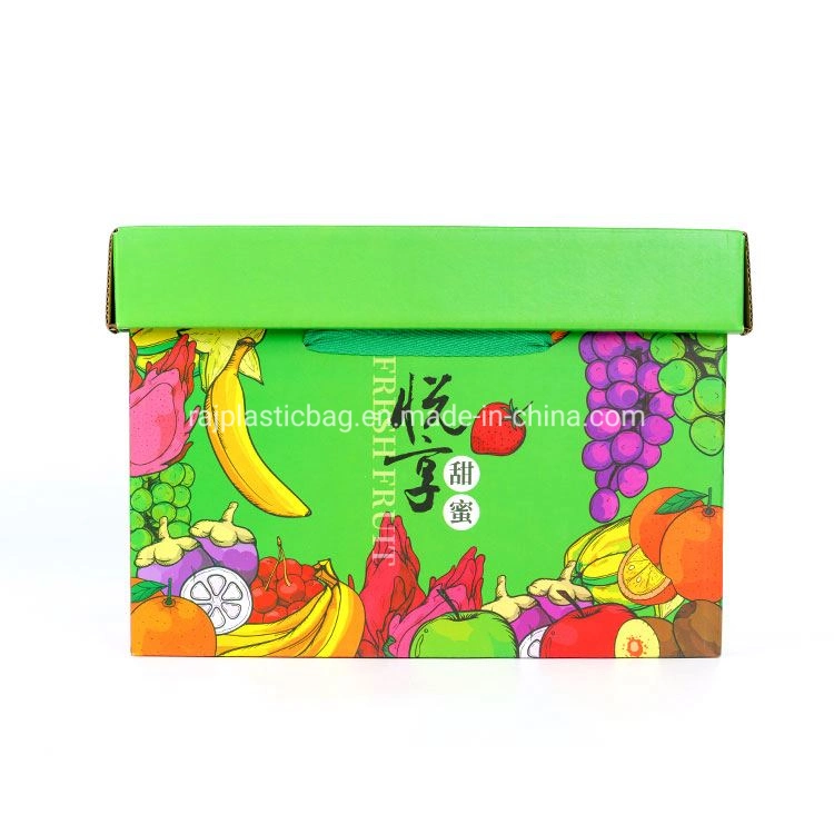 Factory Direct Sale Custom Corrugated Carton Vegetable and Fruit Lidded Boxes