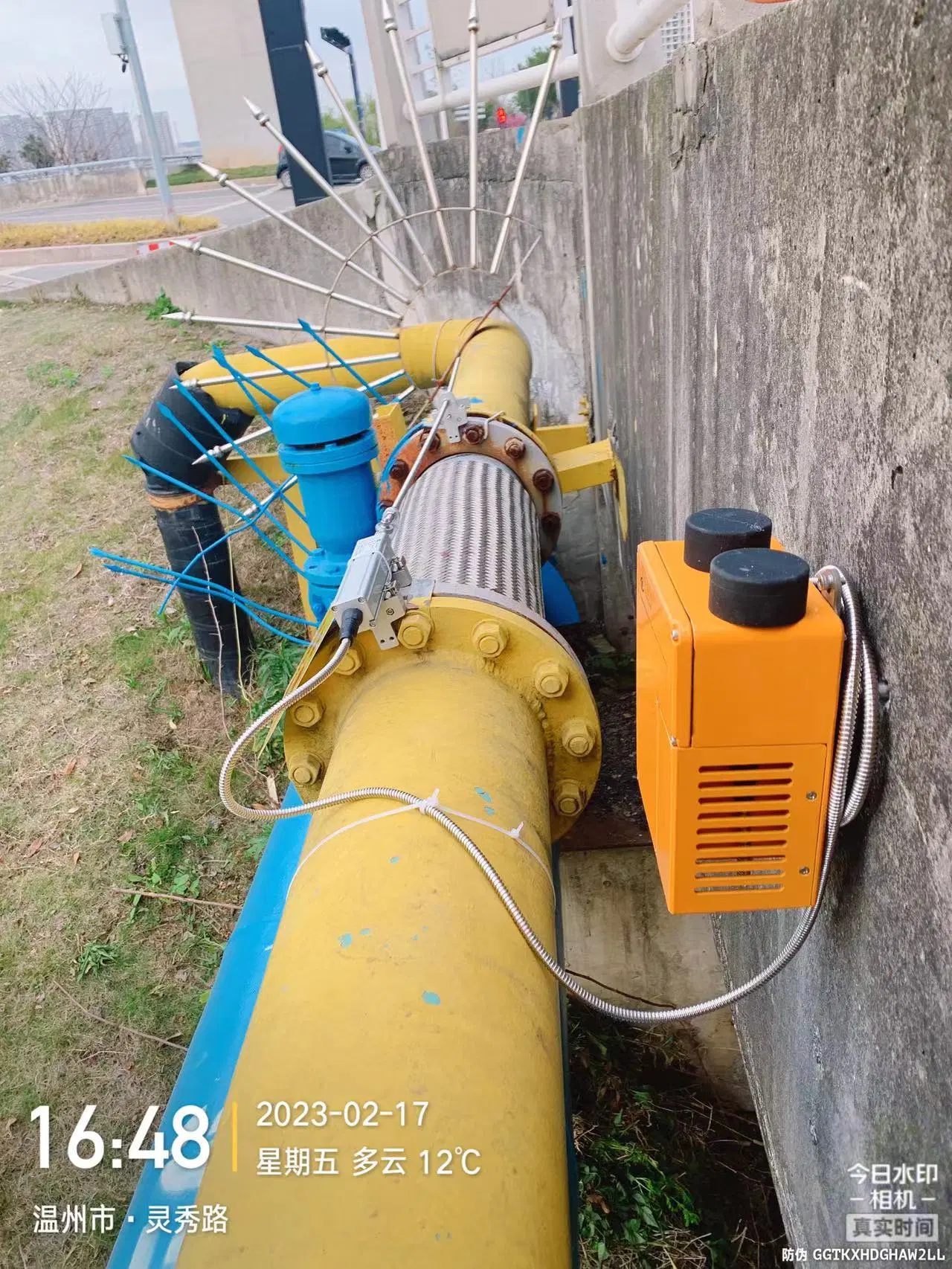 Sortie capteur vectoriel 7,2 V surveillance du règlement de pipeline détecteur de gaz Pi68 CE