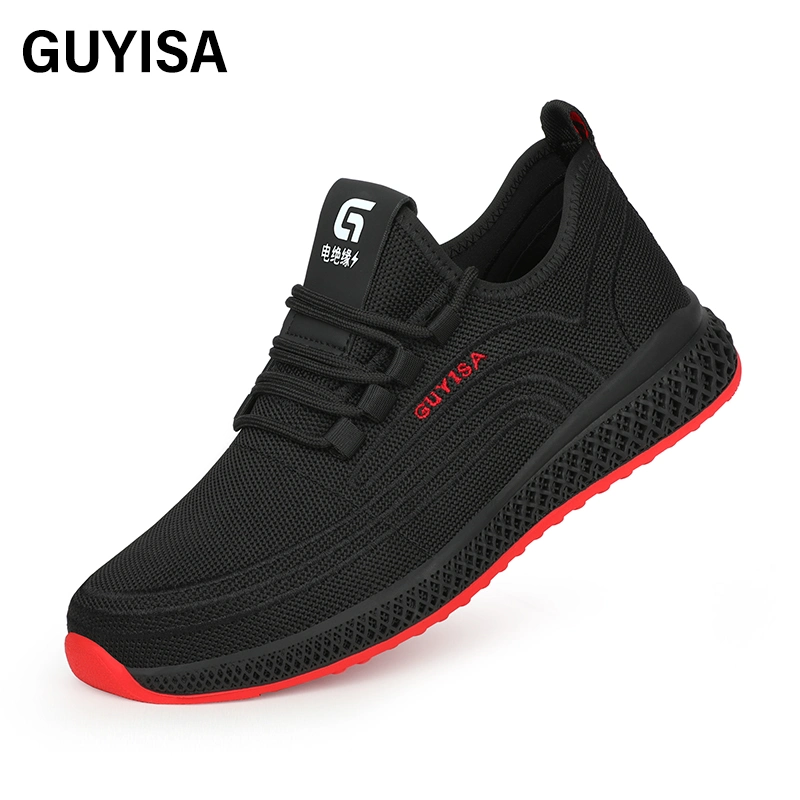 Guyisa Trend Hot Sale Safety Shoes Fashion Outdoor Work Steel Toe Lightweight Safety Shoes