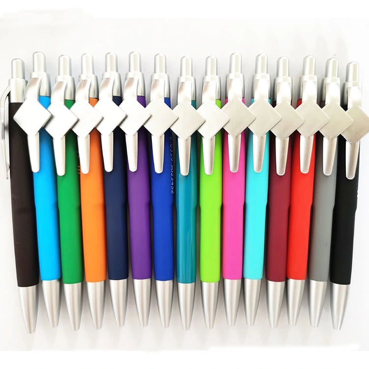 Candy Color Plastic Window Ball Point Pens with Custom Message and Color