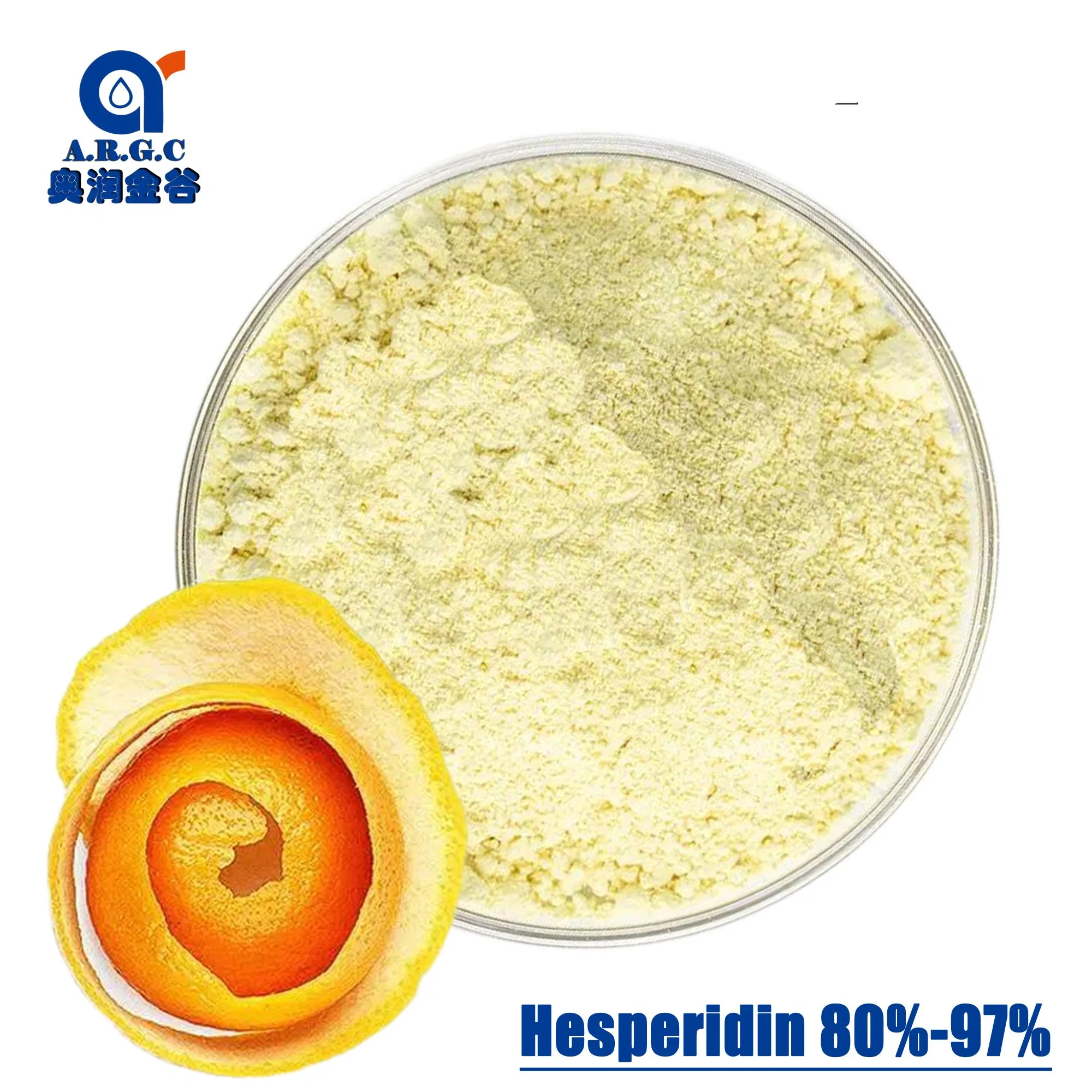 عصارة الحمضيات مستخرج هيسبيريدنا80%- 95% HPLC Hessperidin CAS 520-26-3