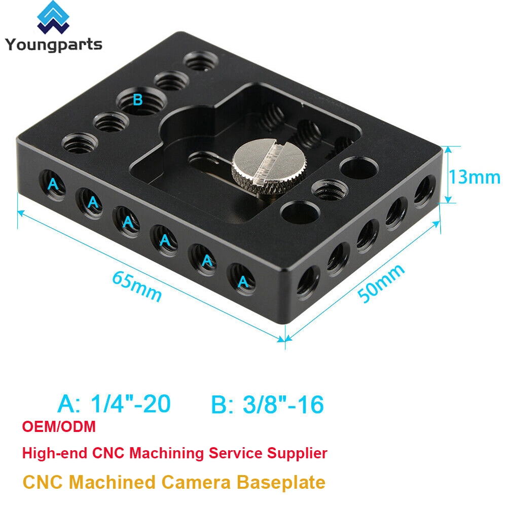 Mounting Cheese Plate with 1/4" Thread Holes for Monitor Cage