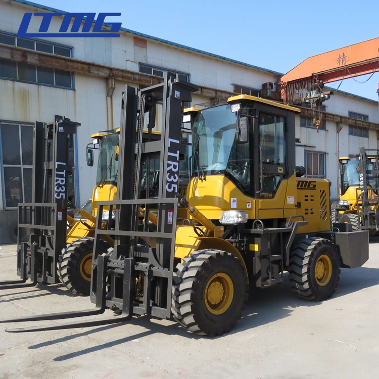 Ltmg 3ton 3.5ton 4ton 5ton All Terrain Forklift with ISO CE Approval