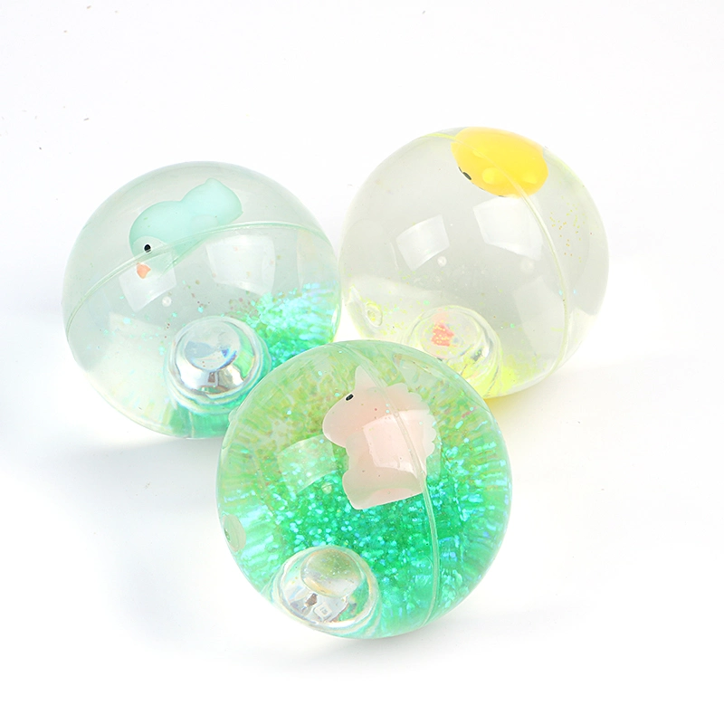 La lumière clignote jusqu'Multi Color Bounce boule avec Squishy Animal