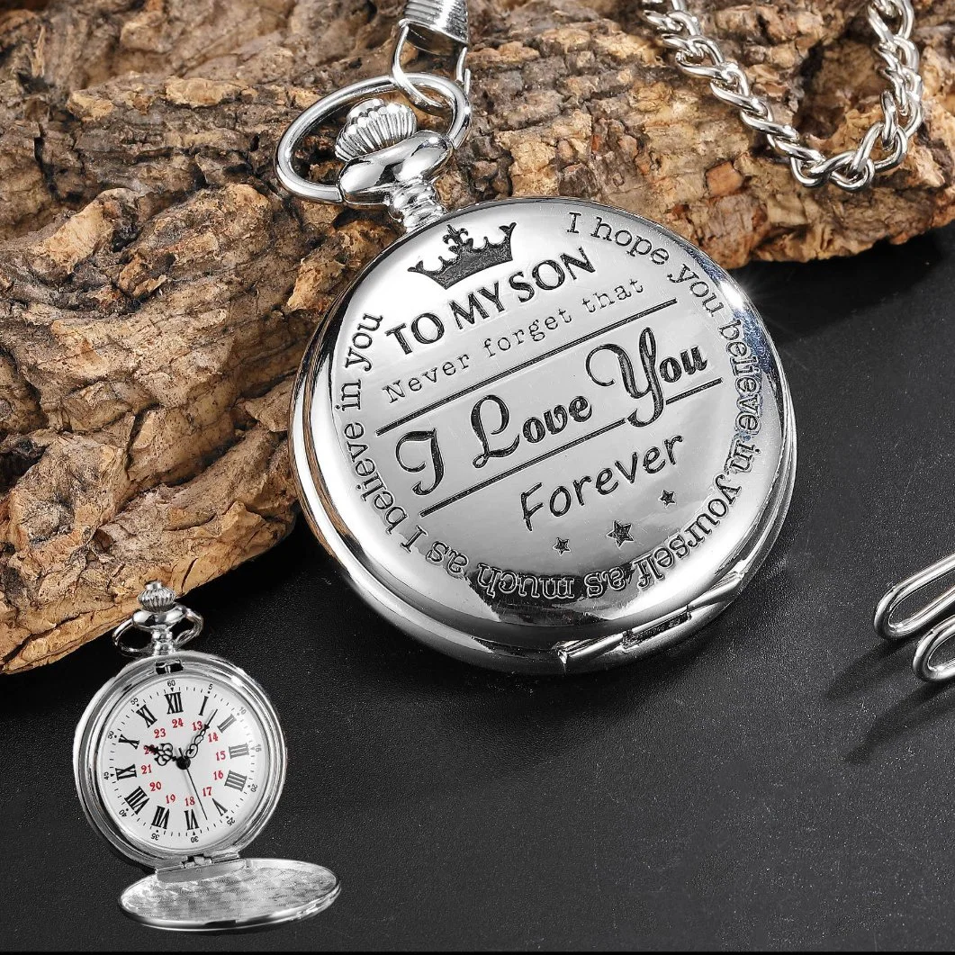 Custom Cheapest Quartz Chain Watch Key Chain Pocket Watch