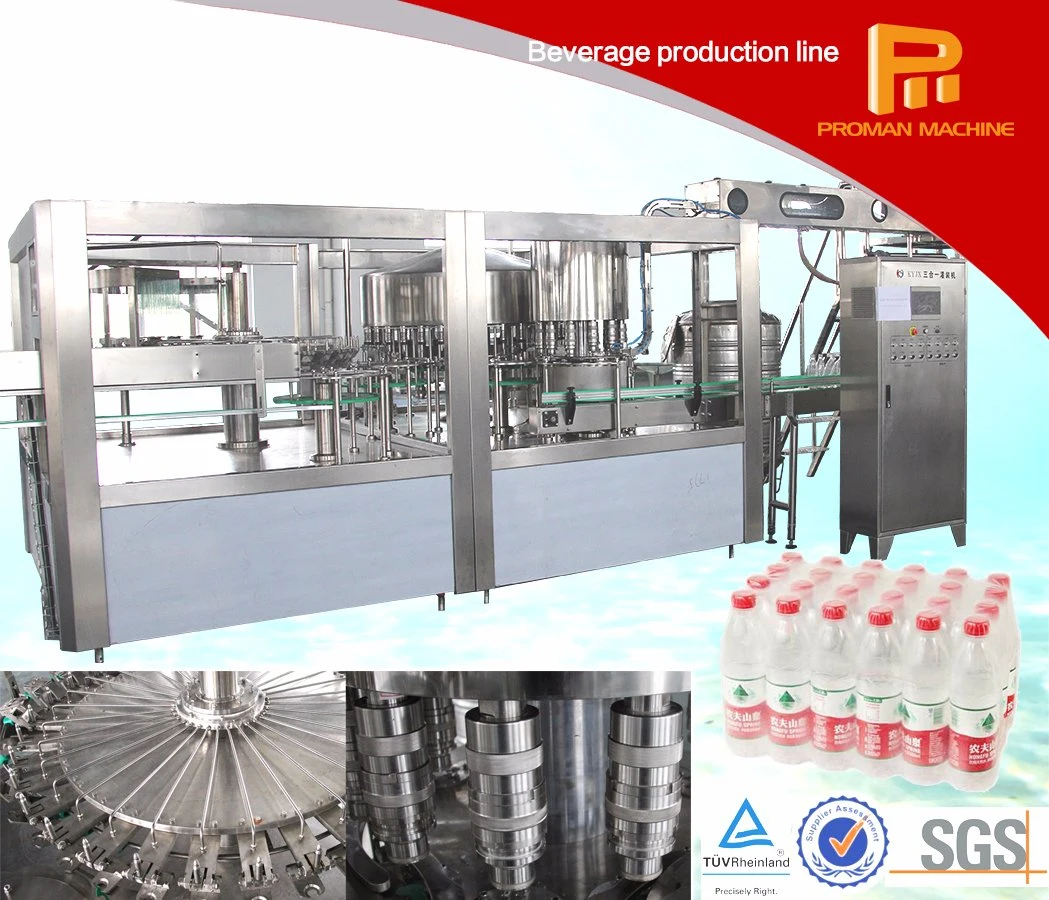 2023 Fabricação fábrica Animais garrafas de plástico bebidas refrigerantes Fill Água mineral pura com faíscas água suco líquido de água enchimento engarrafamento automático Preço da máquina