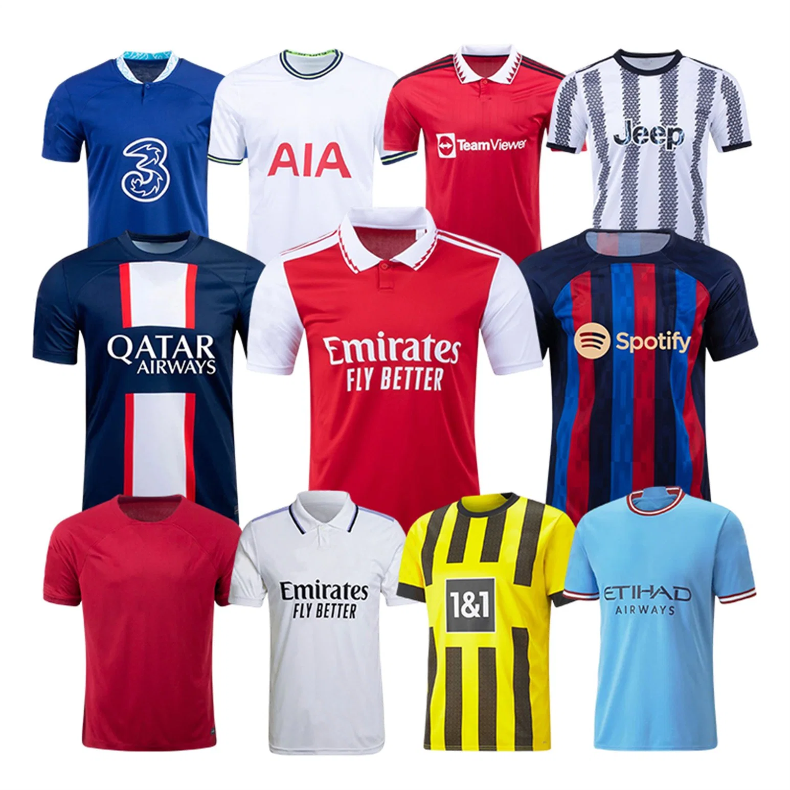 Custom Logo Men Breathable Full Printed Blank Short Sleeve Training Club Suit Sportswear Uniform Soccer Wear Football Shirt