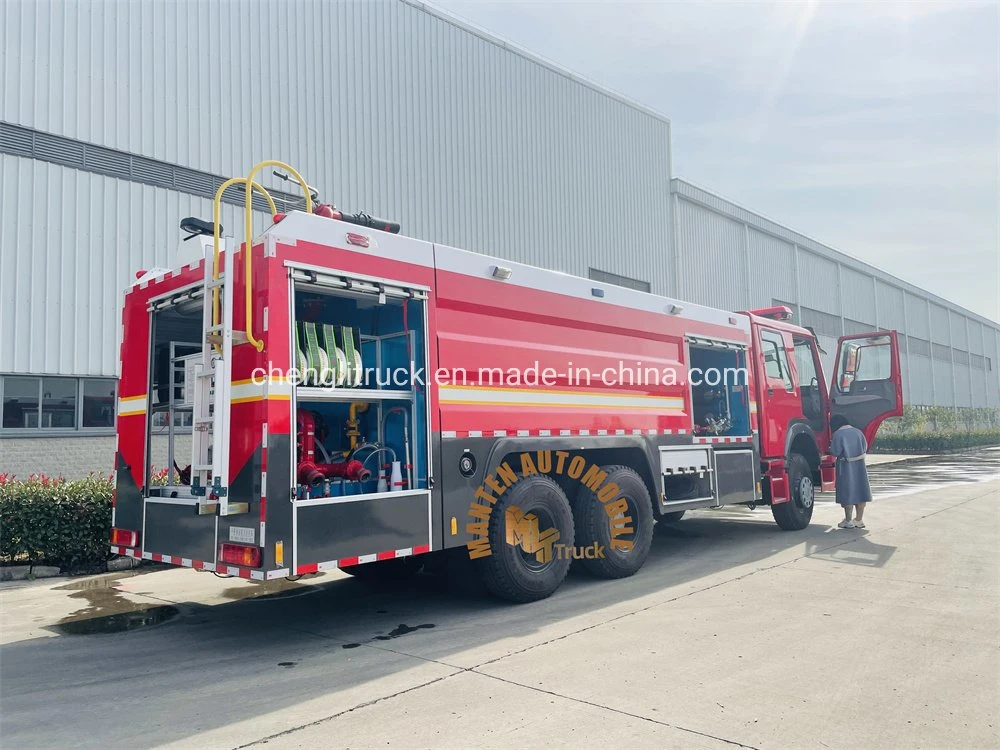 HOWO 6X4 10000 Liters 12000 Liters 14000 Liters Fire Engine for Mine Use