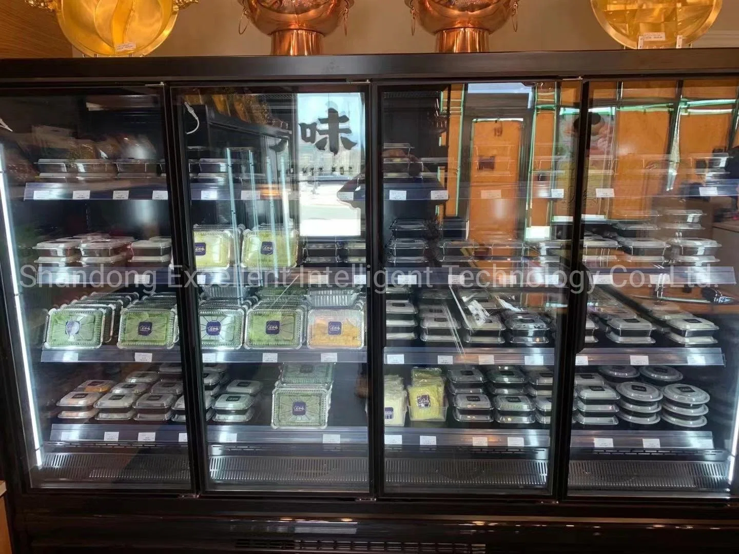 Commercial Convenience Store Upright Beverage Display Cooler Transparent Glass Door Refrigerator