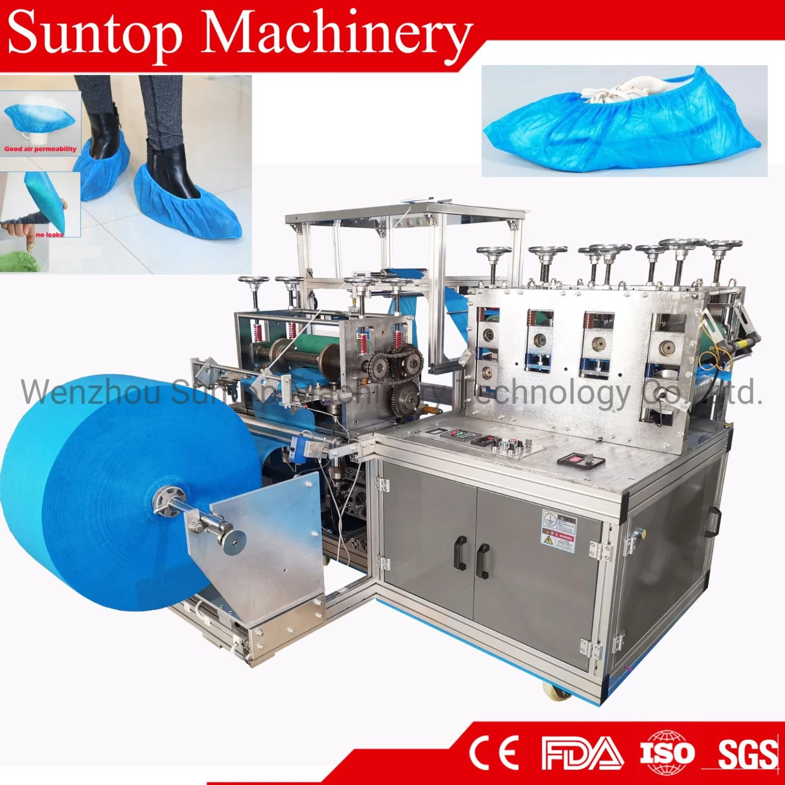 Automatic Medical Non Woven/PE Disposable Shoe Cover Making Machine
