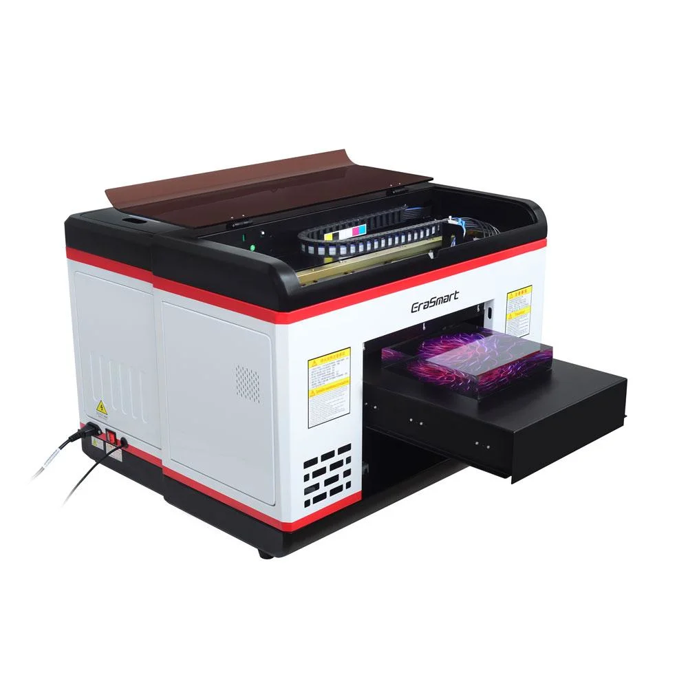 Impresora automática de tarjetas UV digitales mini A3 tamaño Erasmart Impresora UV A3 impresora UV de sobremesa