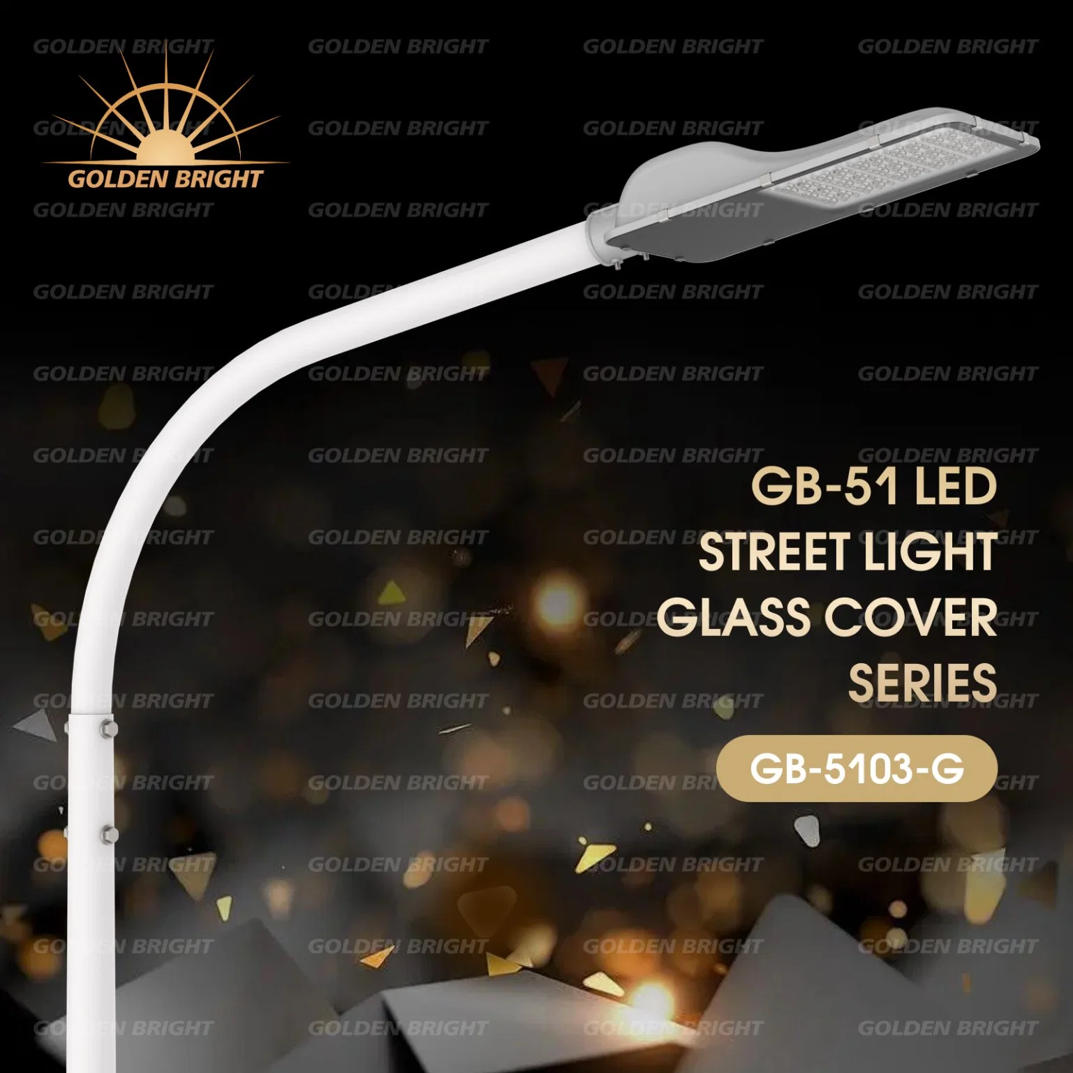 CE Approved Aluminum Goldenbright Neutral Packing Lamp Solar Street Light LED