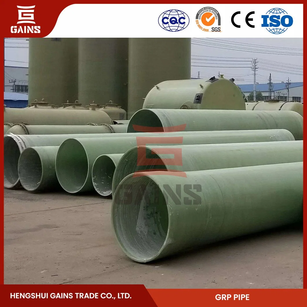 Bomba sumergible de FRP ganancias de los fabricantes de TUBO TUBO DE AGUA China Acid-Resistant GRP Tubo de plástico reforzado con fibra