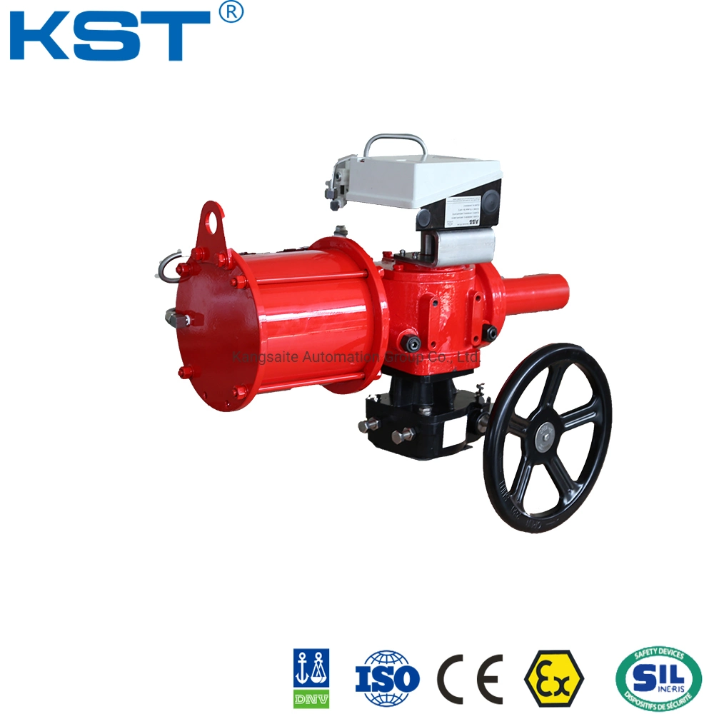 K Series Double Acting Scotch Yoke Pneumatic Actuator China Manufacture PTFE Coated Ductile Cast Iron Cylinder CE/ISO9001/IP67/ISO5211