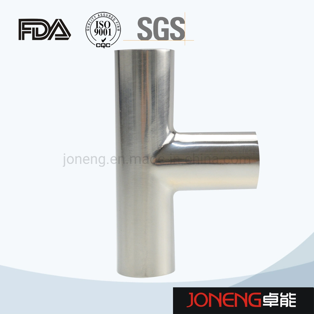 Joneng Stainless Steel Food Grade Welded Equal Tee Joint Pipe Fittings Valve (JN-FT1011) Made in China