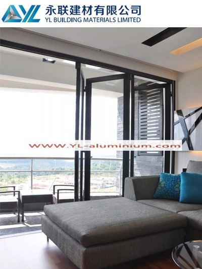 Aluminum Profile for Folding Door with Laminated Glass