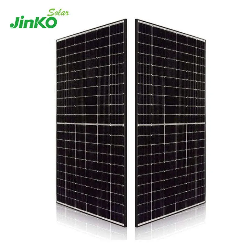 Meia Célula 580 595 600 615 625W Jinko Grosso Poly PV preto flexível de dobra constituídos Policristalino Módulo Fotovoltaico Painel de Energia Energia Solar Mono