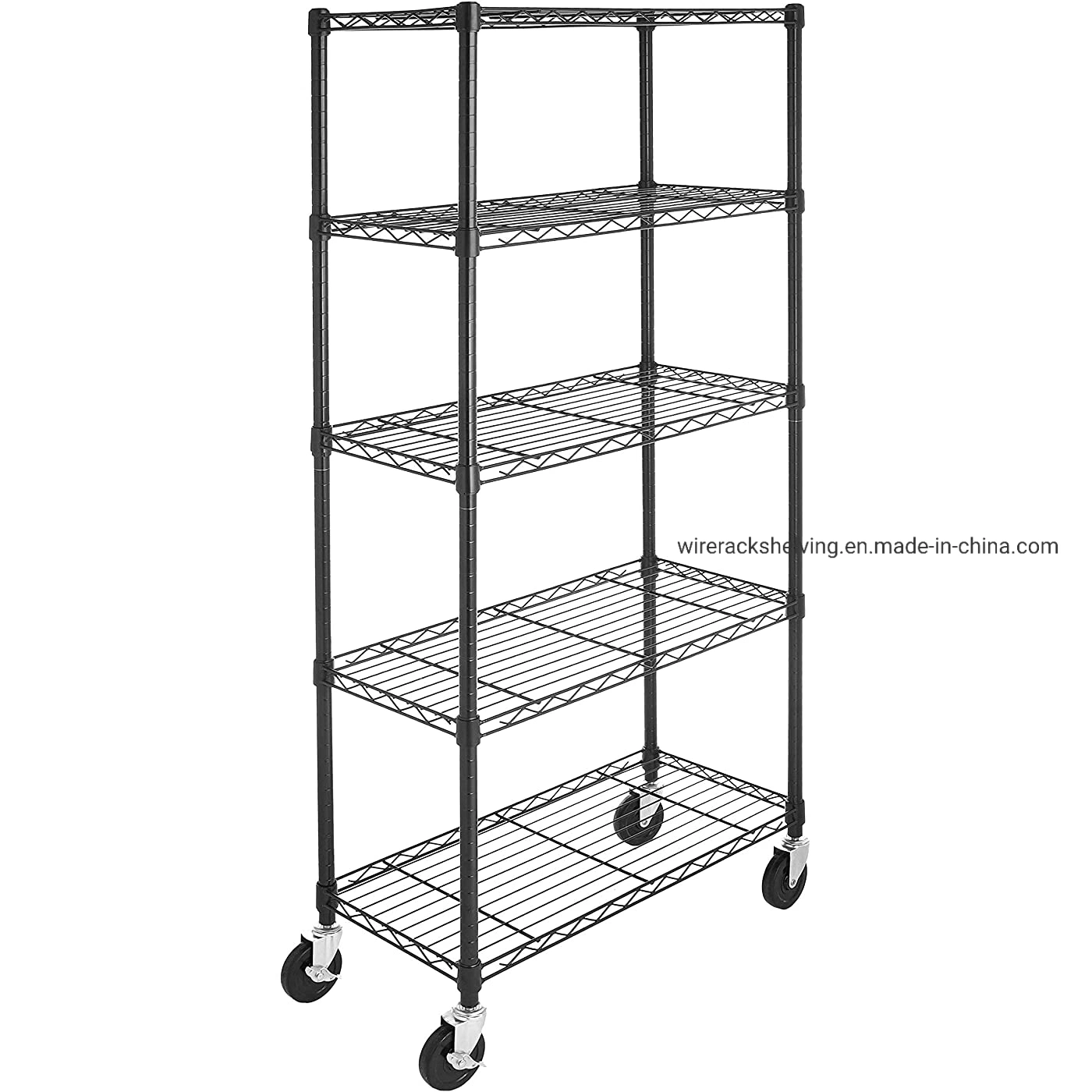 Simple Deluxe Heavy Duty 5-Shelf Shelving Unit with Easy Life for Making Space