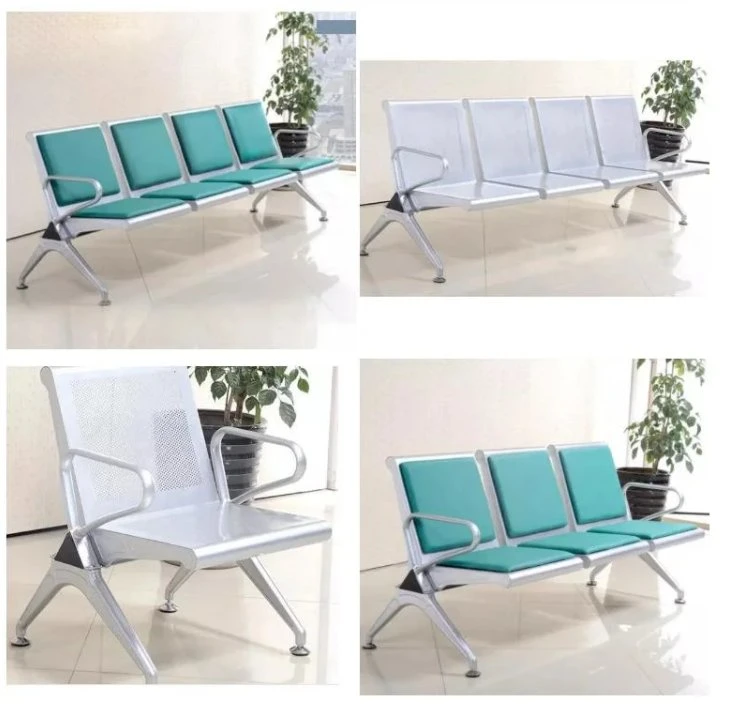 Long Bench Iron Row Chair Waiting Infusion Airport Rest Waiting Chair