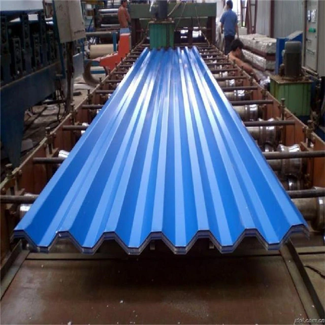 0.12*900*3000 0.15*800*3000 PPGI Corrugated Galvanized Steel Sheet Tile Dx51d SPCC Bwg30 PVDF Ral Red Blue Green Color Building Material Roofing Sheet