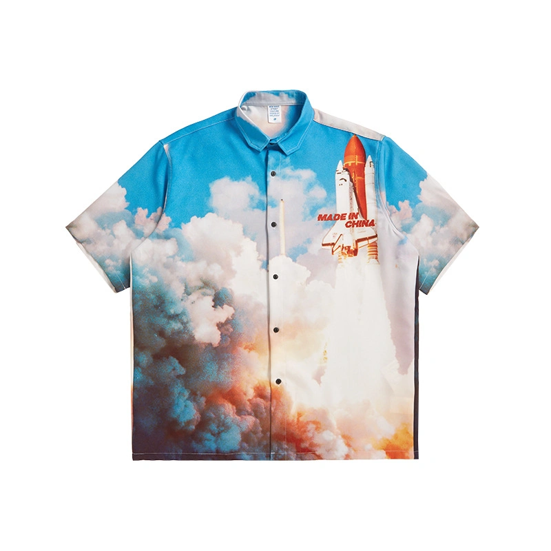 2021 Summer Custom High quality/High cost performance  Wholesale/Supplier Cotton Sublimation Printing Men's Hawaiian Shirts Beach Men's Shirts