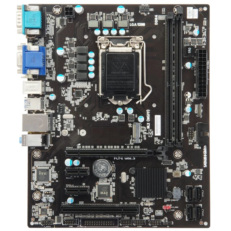 Esonic H410m-uma motherboard com o Intel de jogos Matx LGA Soquete 1200 suporta 10 Gen Processadores da série Intel Core