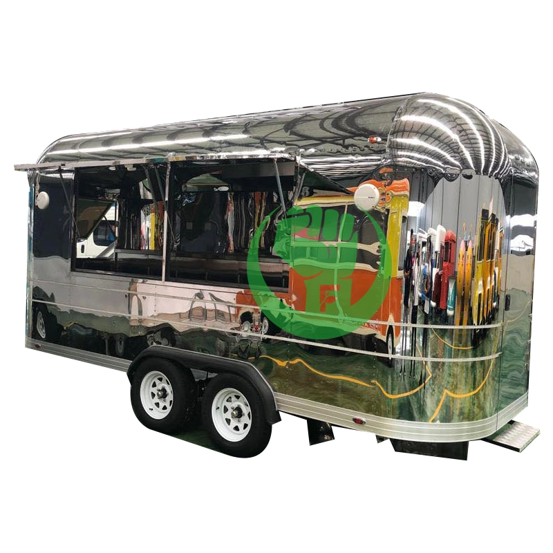 China Caravana Airstream alimentos barbacoa remolques Proveedores