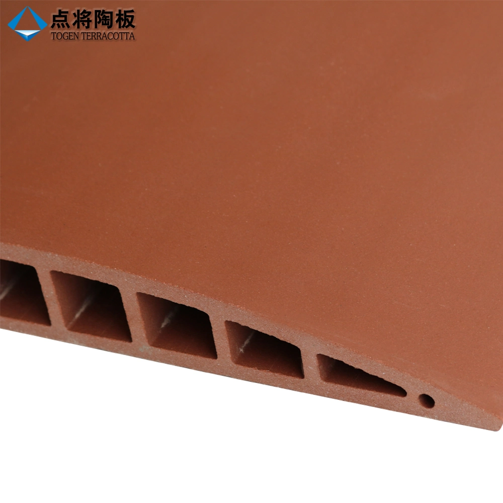 Togen Red Square Terracotta External Facade Louver