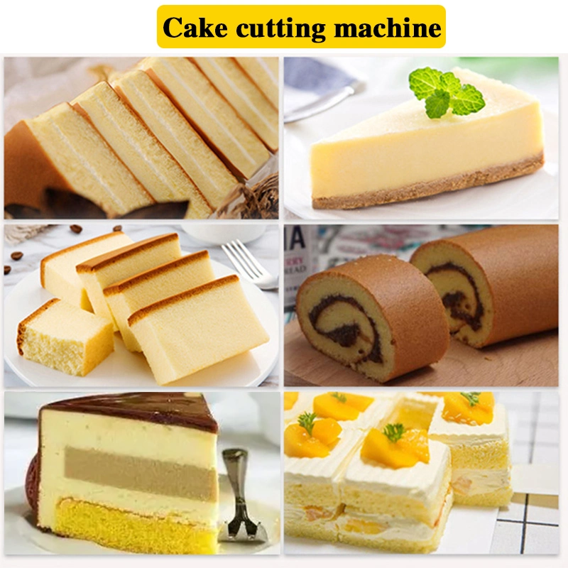 Food Slicer Bread Machinery Automatic Cutting Diamond Shape Cake Cutter Machine