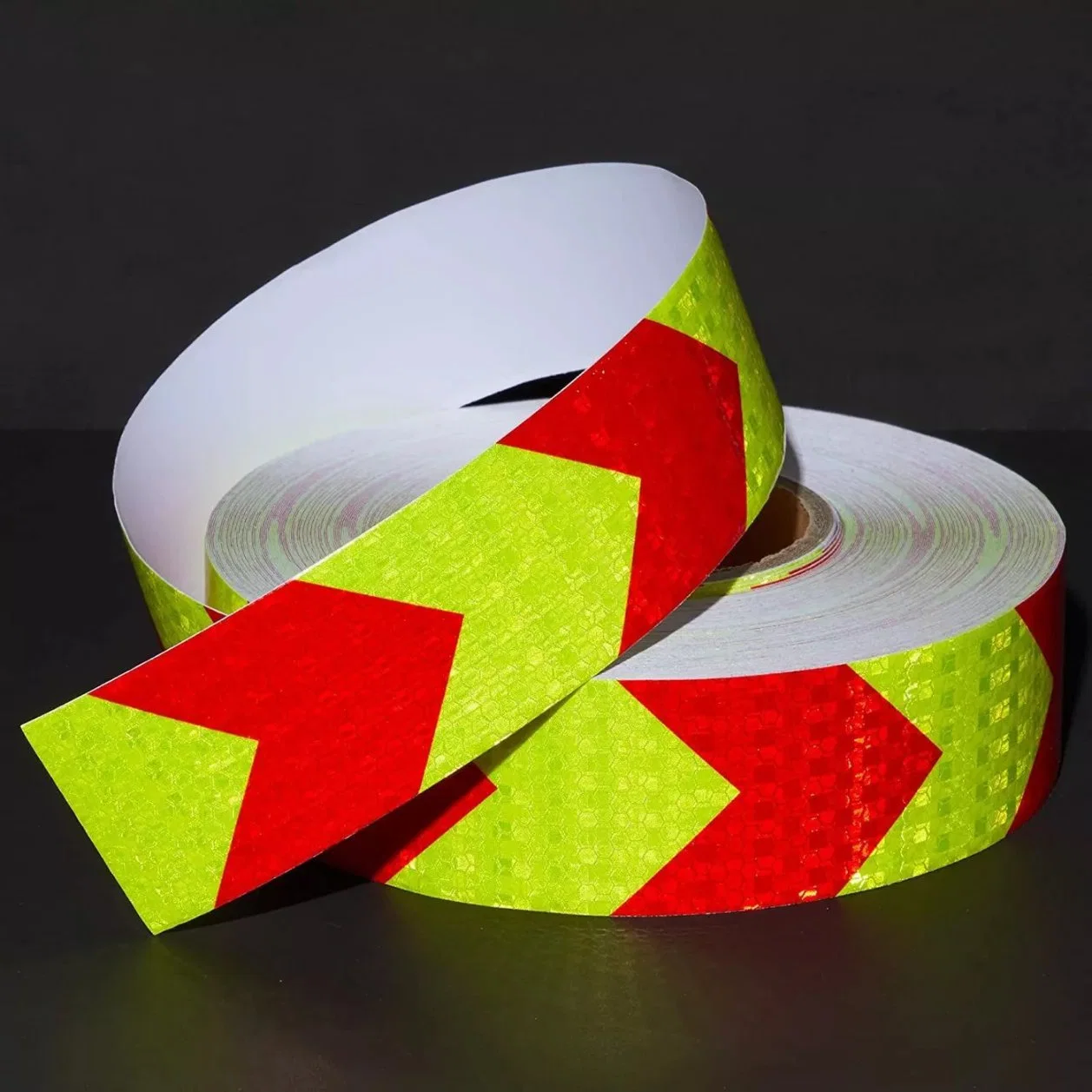 High Visibility Arrow Pattern PVC Safety Reflective Tape for Trucks, Trailers, Heavy Vehicles