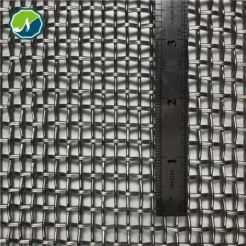 Manganese Steel Iron Wire Woven Quarry Rock Square Hole Crimped Wire Mining Screen Mesh