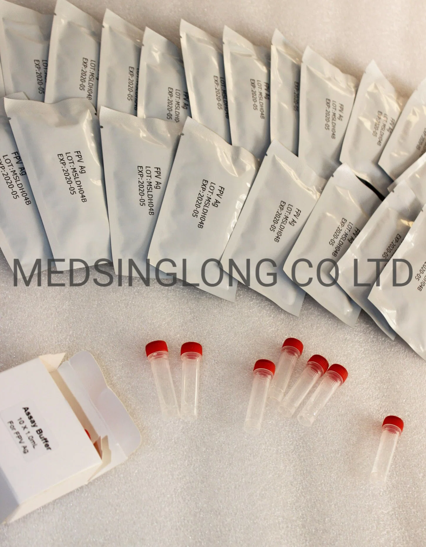 Parvovirus/Staupe-Virus/Coronavairus/Giardia Antigen Combo Schnelltestkassetten Teststreifen Msldh04b