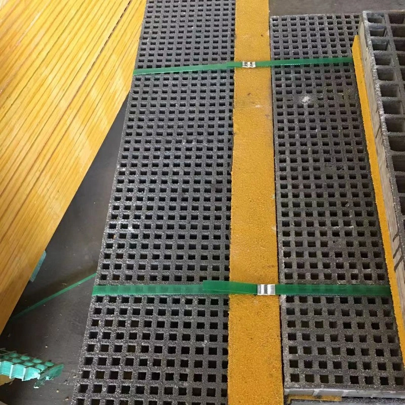 Fiberglass FRP Car Wash Trench Drain Grating FRP Drainage Grating Floor Panel Dss Grating