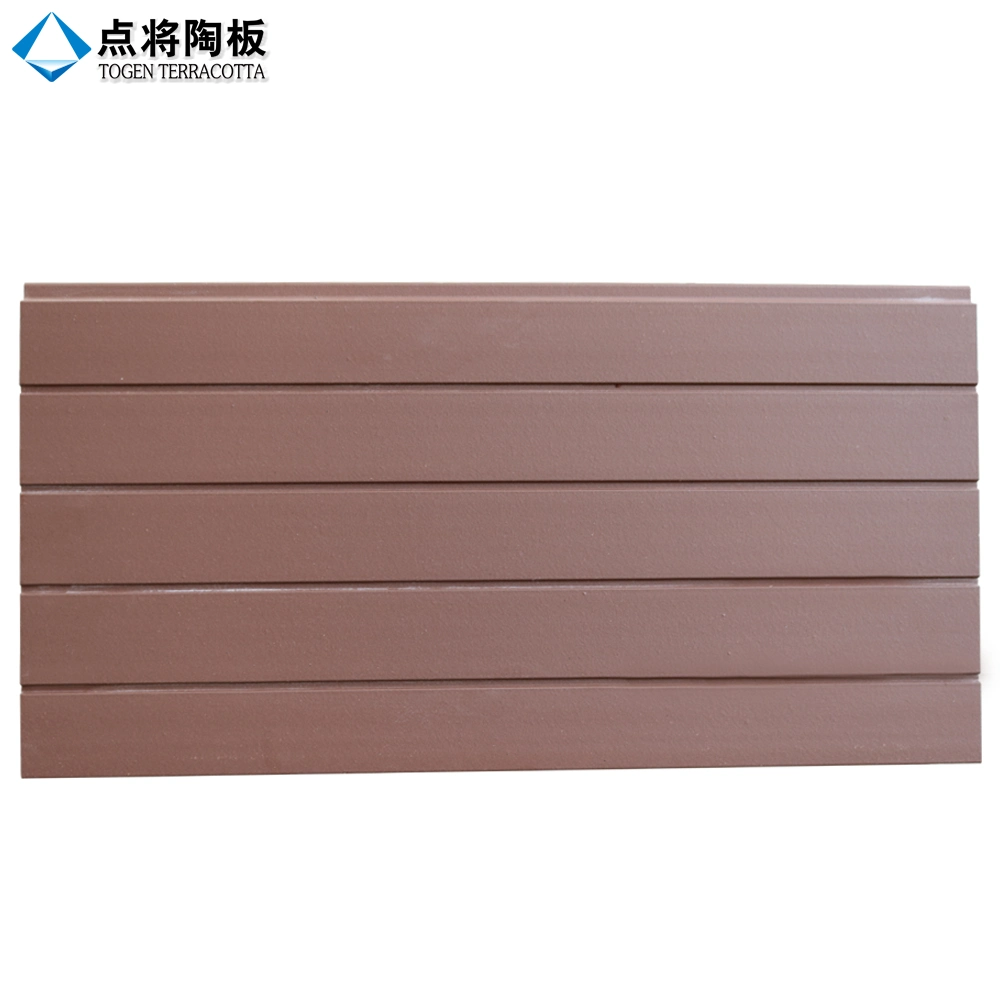 Curtain Wall Groove Terracotta Panel with Customization