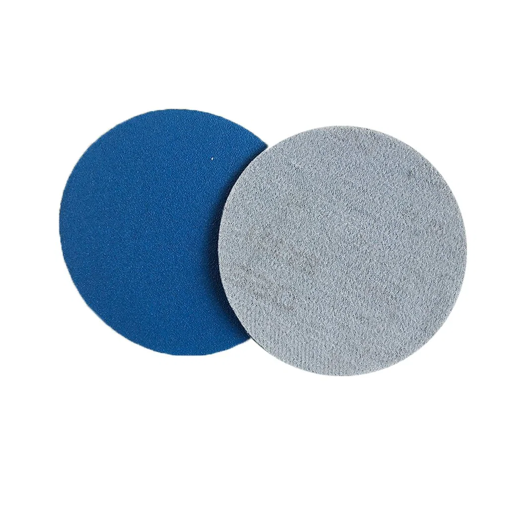 5inch 125mm 8holes Blue Zirconium Film Sandpaper Abrasive Disc with Excellent Cutting for Sanding Heavy Metal