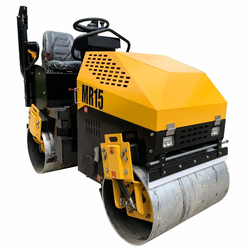 Chino Fabricante 1,5ton ruedas dobles Asphalt Vibratory Road Roller