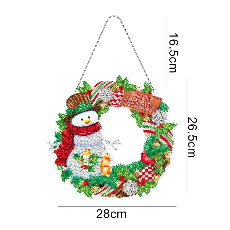 Christmas Gift Snowman Decoration Chain Decoration Wall Diamond Painting Pendant