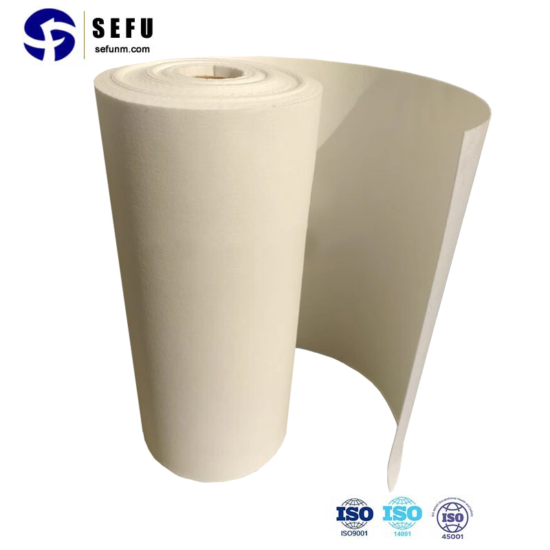 Material isolante resistente ao calor Fornecedor 1 mm 5 mm 1260 cerâmica resistente ao fogo Papel de fibra