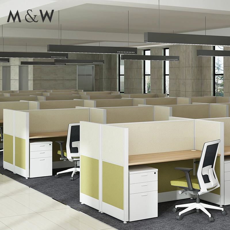 Modular Customized Size Aluminum Profiles Call Center Workstation Screen Fabric Office Desk Partition Cabinet Office Furniture