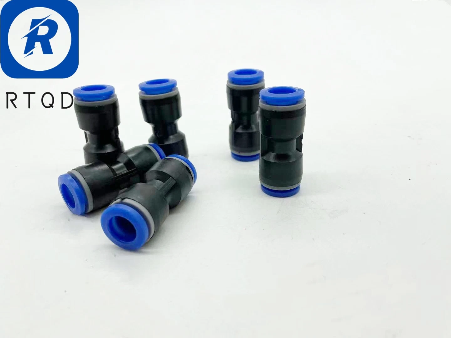 Pneumatic Component Blank Body Blue Plastic Cap Air Hose Connector Pipe Push-in Plastic Pneumatic Tube Fittings PU P Series Fittings