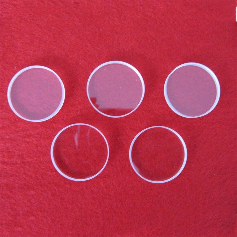 Jgs1 Jgs2 High UV Transmission Customize Optical Clear Fused Silica Discs Transparent Quartz Glass Lenses