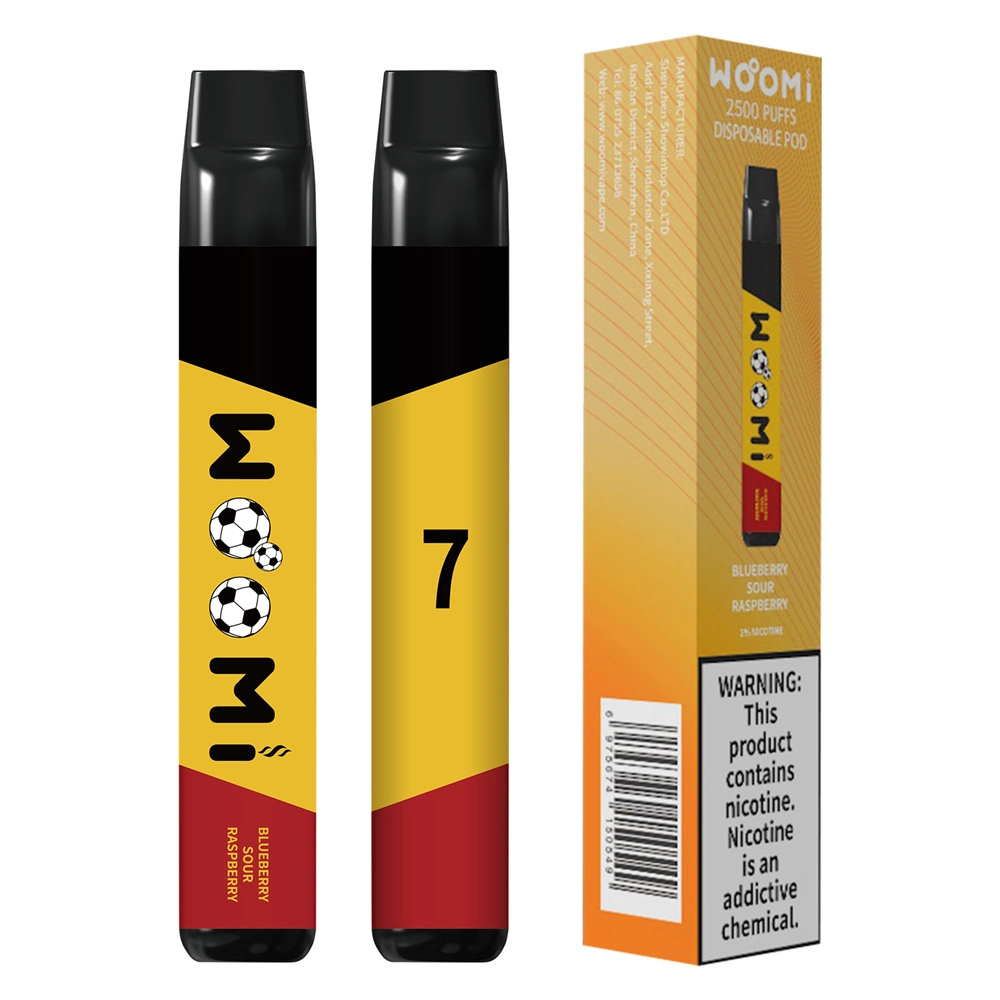 Fast Delivery EU Warehouse Woomi Goal 2500 6ml E Liquid Electronic Cigarette Vapor