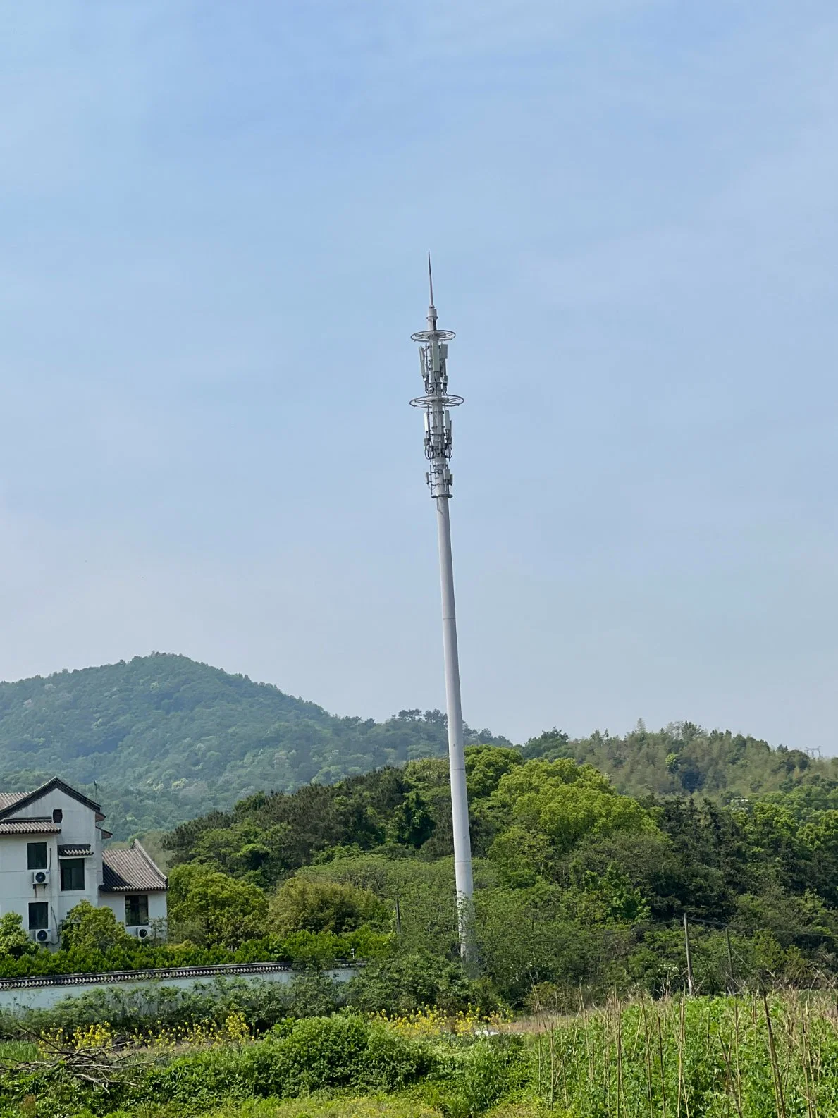 Telecommunication Camouflage Tower with Fiberglass Cover